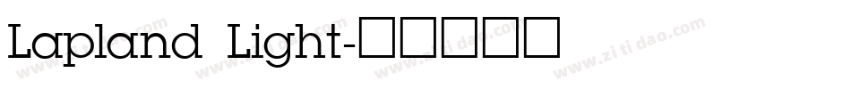 Lapland Light字体转换
